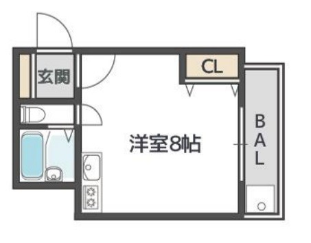 堺市堺区中安井町のマンションの間取り