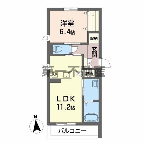 カーサキララの間取り