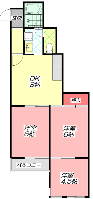 【シティライフ柳の間取り】