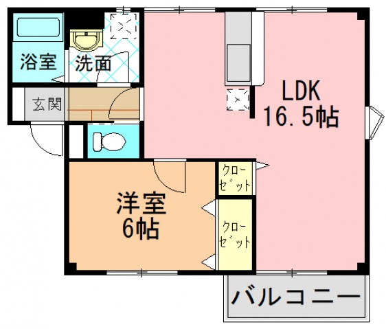 【北葛城郡広陵町馬見北のアパートの間取り】