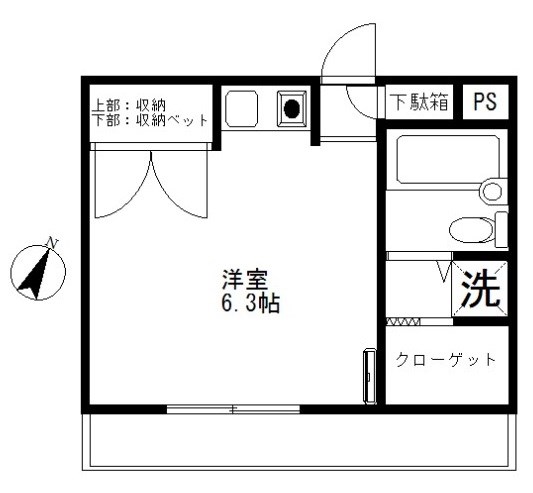 第3丸仙ハイツの間取り