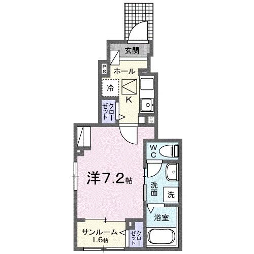 クラール元山駅前Ｂの間取り