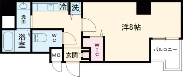 【堺市堺区市之町東のマンションの間取り】