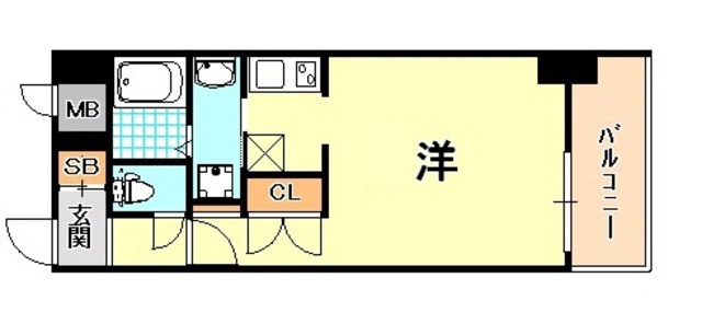 エスライズ新神戸の間取り