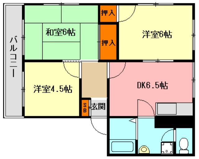 ワイルドダックの間取り