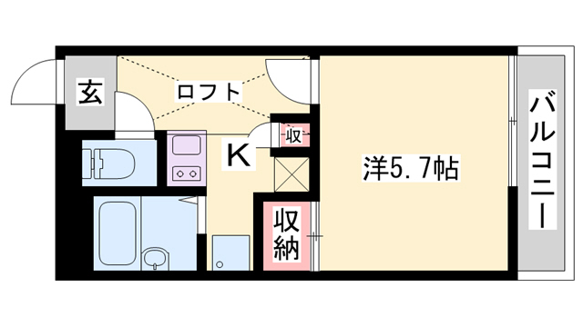 レオパレス中浜の間取り