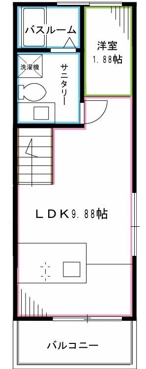 杉並区西荻北のアパートの間取り