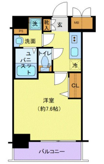 プレサンス新宿中落合メーディオの間取り