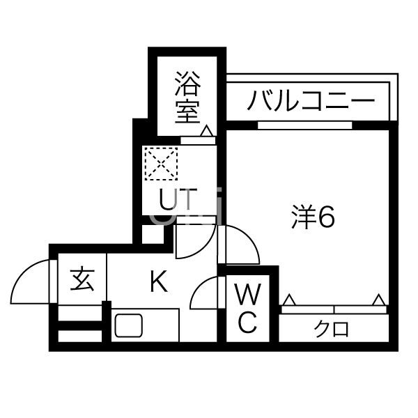 REGIA大亀谷の間取り