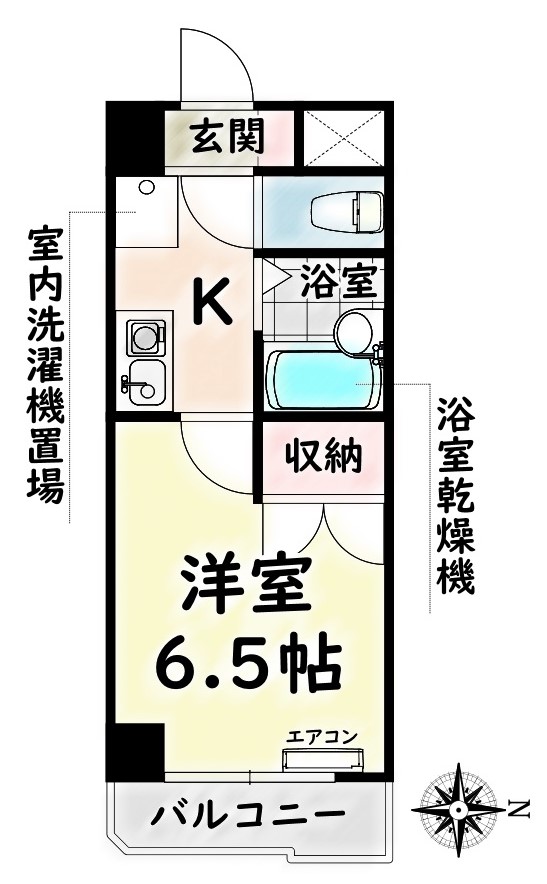 名古屋市瑞穂区塩入町のマンションの間取り