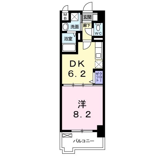 エヴァーグリーンＯの間取り