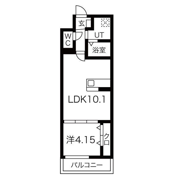 ＦＲＥＥＤＯＭ　ｒｅｓｉｄｅｎｃｅ堺大小路の間取り