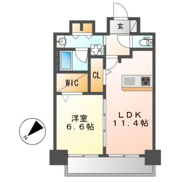 プレサンス鶴舞公園セラヴィの間取り