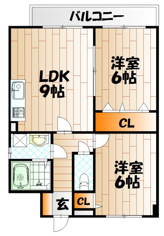 プラージュ門司港の間取り