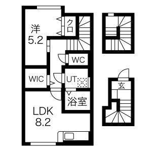 東根市大字野田のアパートの間取り