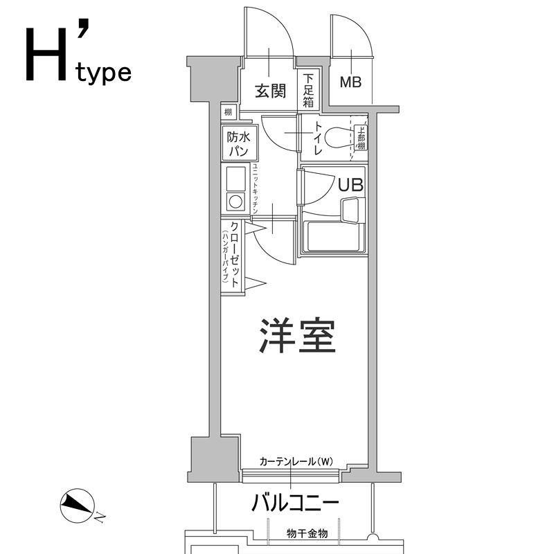 エスリード三宮フラワーロードの間取り