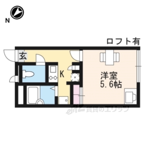 甲賀市水口町八光のアパートの間取り