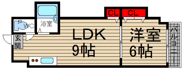 リラッサ清水の間取り