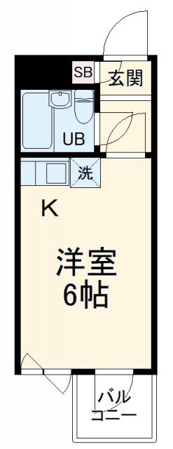 川崎市中原区丸子通のマンションの間取り