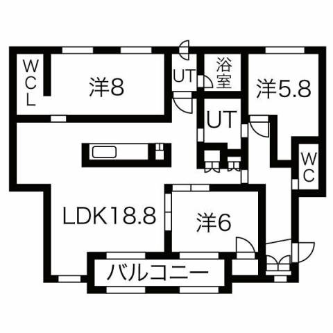 【サンモール２１の間取り】