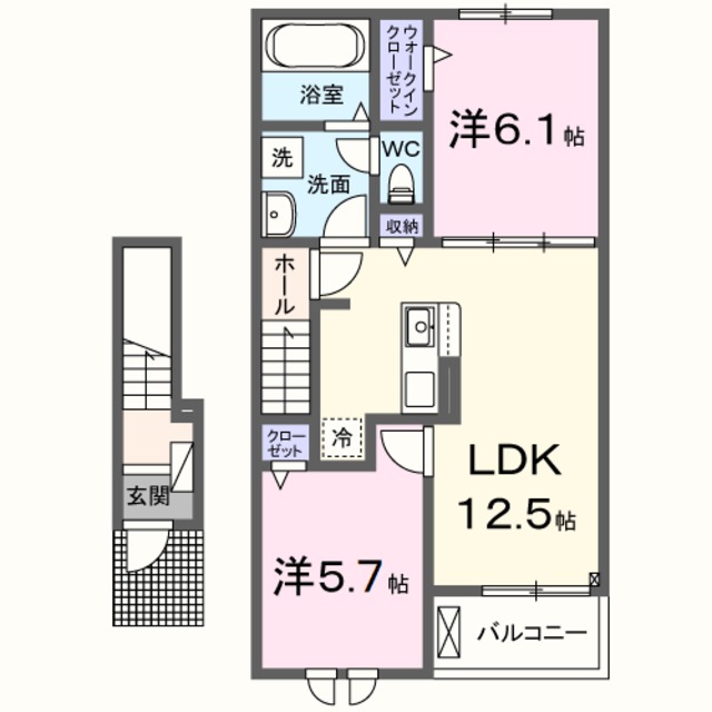 ベルソーレの間取り