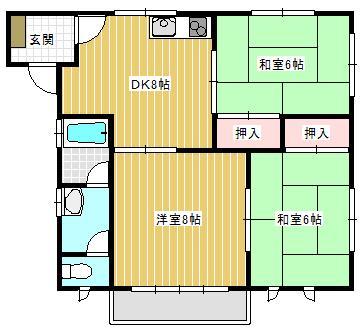 〇ファミリーマンション　Ｂの間取り