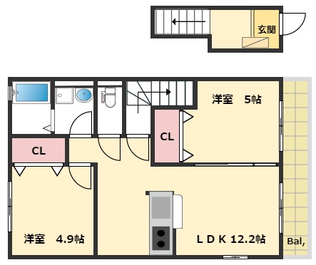 ハレワレアの間取り