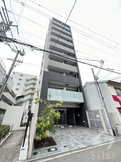 【大阪市阿倍野区播磨町のマンションの建物外観】