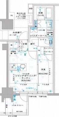 板橋区中板橋のマンションの間取り