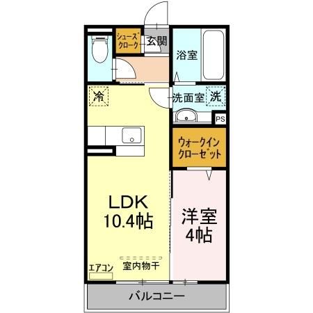 サンシャインヒルズ厨の間取り