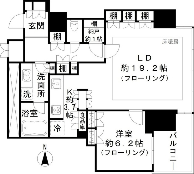 【ワールドシティタワーズブリーズタワーの間取り】