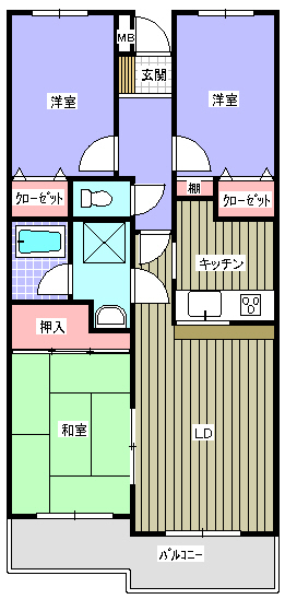 ダイアパレスBW深谷の間取り