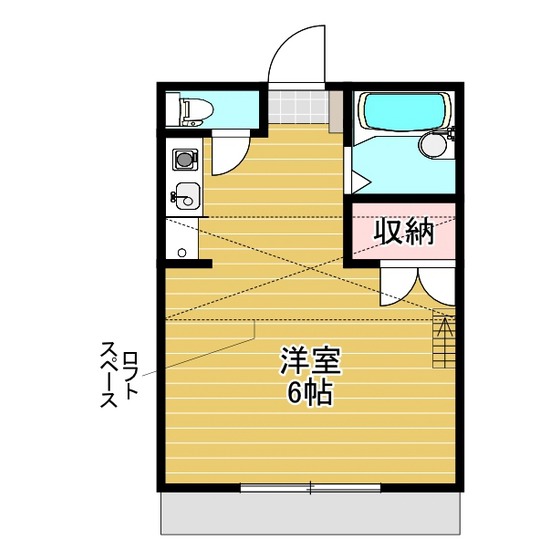 郡山市安積荒井のアパートの間取り