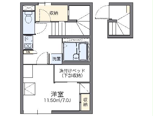 レオパレスやまぶきの間取り