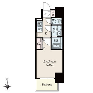 S-RESIDENCE尾頭橋clarityの間取り