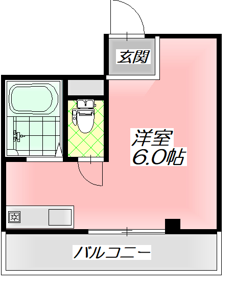 守口市滝井元町のマンションの間取り