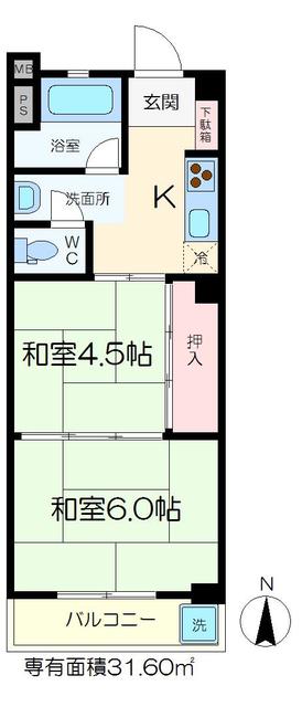 櫻井マンションの間取り