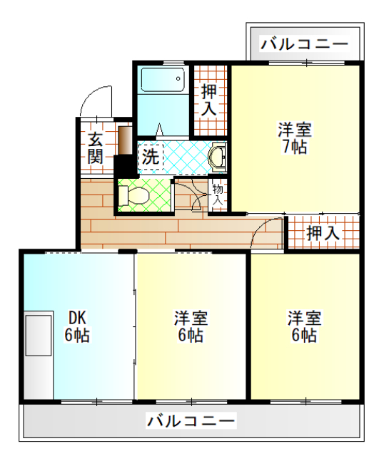 第３寿ハイツの間取り