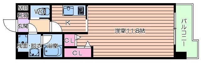 グランシス天満橋の間取り