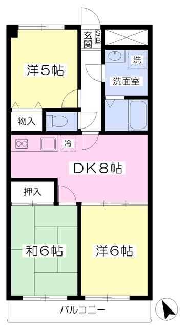 クレールあざみ野の間取り