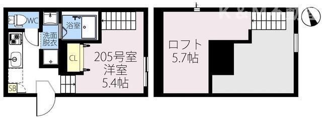 ＲＩＺＥＳＴ　新松戸西の間取り