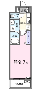 安城市百石町のアパートの間取り