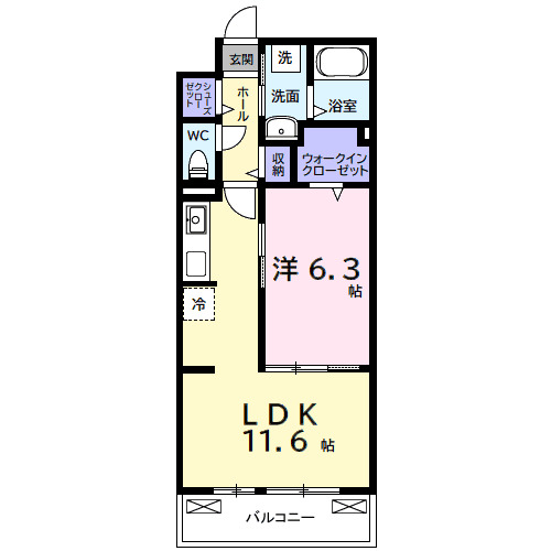 市原市五井のアパートの間取り