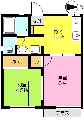 シティハイツ神野の間取り