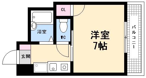 広島市佐伯区吉見園のマンションの間取り