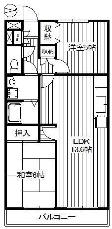 サンクレール田柄の間取り