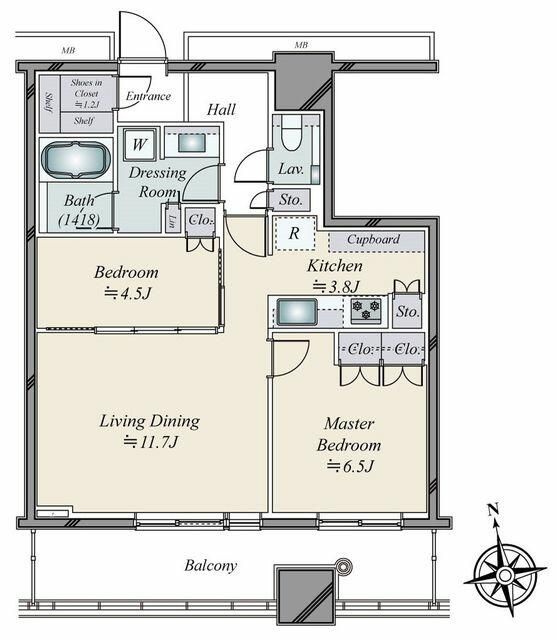 ＷＯＲＬＤ　ＴＯＷＥＲ　ＲＥＳＩＤＥＮＣＥの間取り