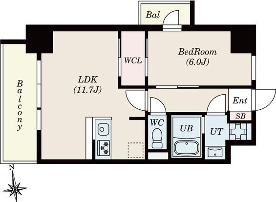 S-RESIDENCE桜本町awesomeの間取り