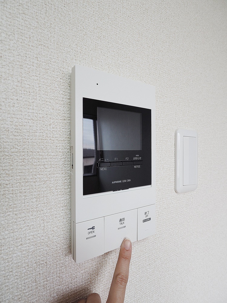 バルコニー　TVインターフォン付で安心のセキュリティ