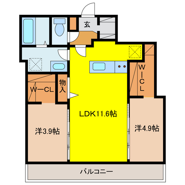 Erfolg千歳春日町の間取り